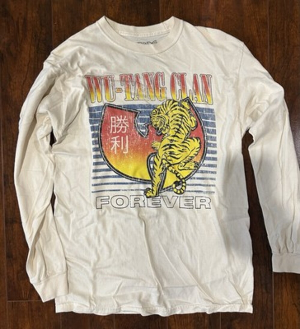 Wu Tang Clan Shirt Graphic Crew Neck Long Sleeve Men's Small